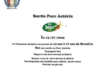 Sortie au Parc Astérix – 15 juillet 2025