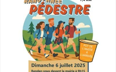 Randonnée pédestre – Dimanche 6 juillet à 9h15 – BREUIL LOISIRS ET FÊTES