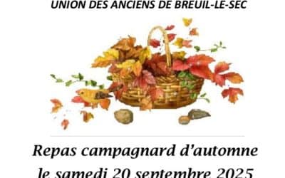 Repas campagnard d’automne le samedi 20 septembre 2025