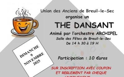 THÉ DANSANT le dimanche 9 novembre