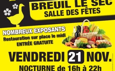 MARCHE FERMIER – BREUIL-LE-SEC – 21, 22 ET 23 NOVEMBRE