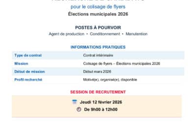 RECRUTEMENT COLISAGE ELECTIONS MUNICIPALES
